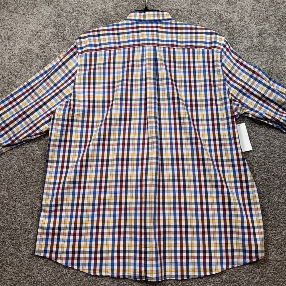 Johnnie-O Mens XXL Dartmouth Merlot Plaid Button Down Shirt Long Sleeve NEW - Picture 8 of 10